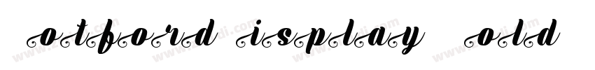 CotfordDisplay BoldI字体转换